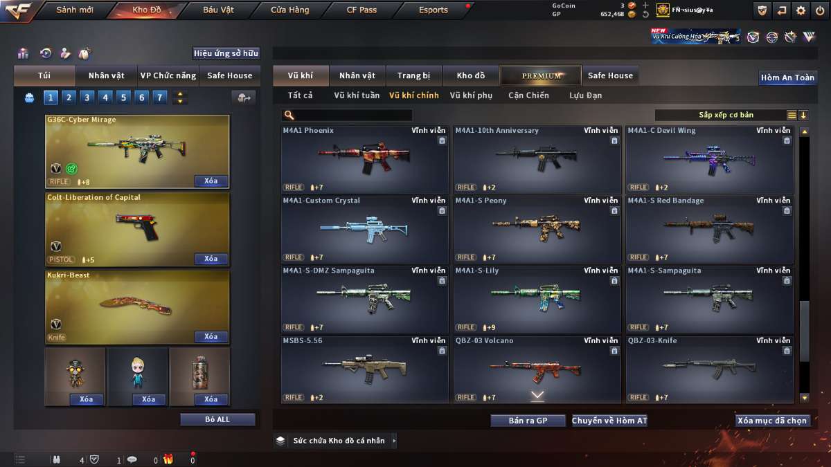 shop acc cf uy tin gia re